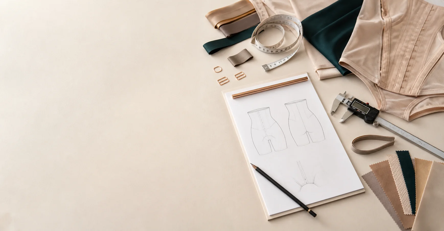 Shapewear materials, specification tools and product-development references