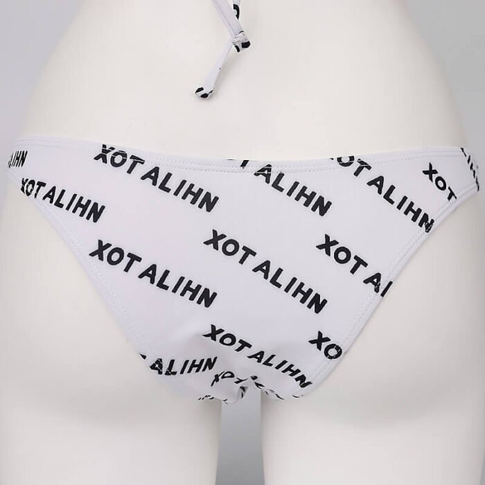 Women Set Custom Girl Swimwear Swimsuit Triangle Letter Printing Swim Wear Sexy Bikini - Image 9