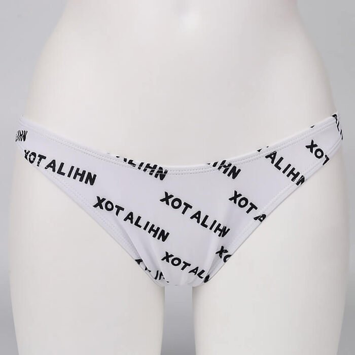 Women Set Custom Girl Swimwear Swimsuit Triangle Letter Printing Swim Wear Sexy Bikini - Image 8