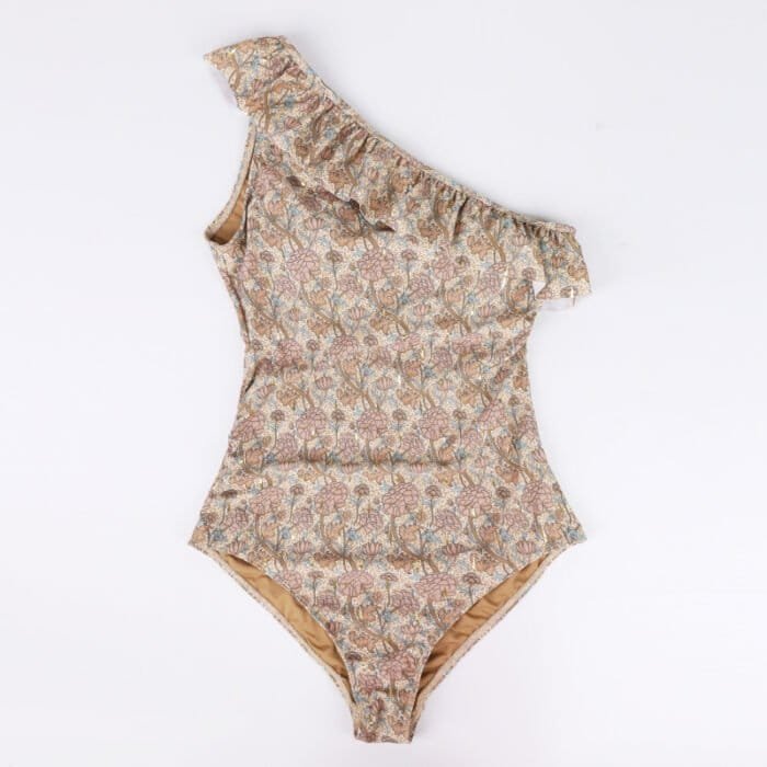 Girl Women Summer Customize Floral Printing Swimwear Elastic Sport Ladies Swim Wear One Piece Swimsuit - Image 8