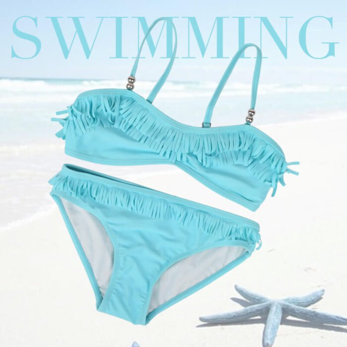 Women's 2 Pieces Fashion Hot Sale Swimwear Sexy Bikini with tassel - Image 2