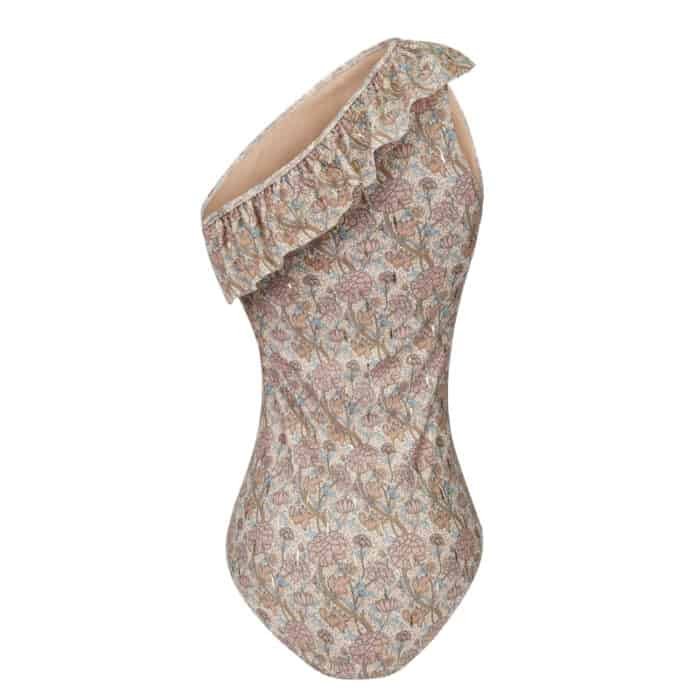 Girl Women Summer Customize Floral Printing Swimwear Elastic Sport Ladies Swim Wear One Piece Swimsuit - Image 4