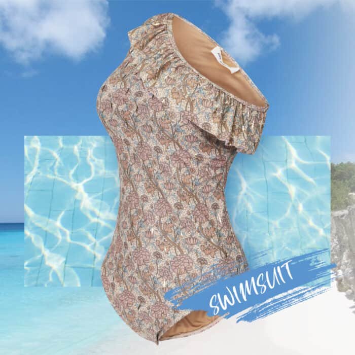 Girl Women Summer Customize Floral Printing Swimwear Elastic Sport Ladies Swim Wear One Piece Swimsuit - Image 5