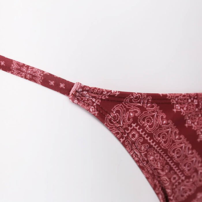 Micro Women Set Custom Girl Swimwear Swimsuit Triangle Printing Swim Wear Sexy Bikini - Image 7