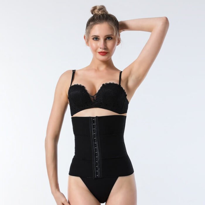 Trendy Premium Compression Waist Slimmer Fitness Memory Steel Bone Nylon Waist Trainer Sweating Belts - Image 8
