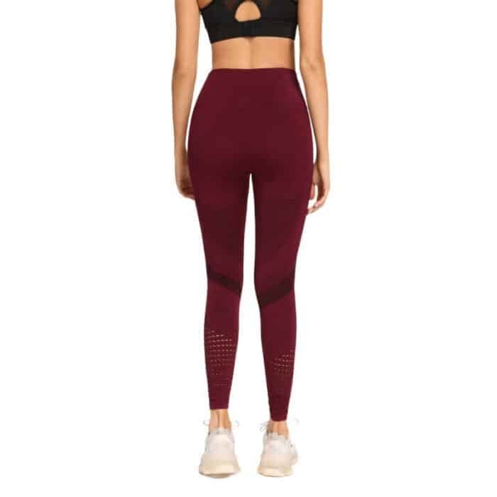 New Trendy Customized Design Mesh Yoga Legging Workout Seamless Leggings Hip Lift Sexy Active Wear Sports Pant - Image 4